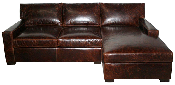 Napa maxwell store leather sectional